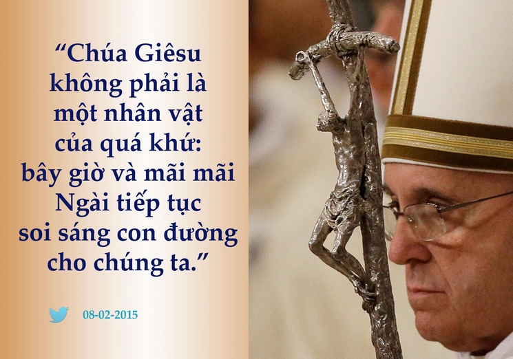 Tweet của giáo hoàng Phanxicô 08-02-2015