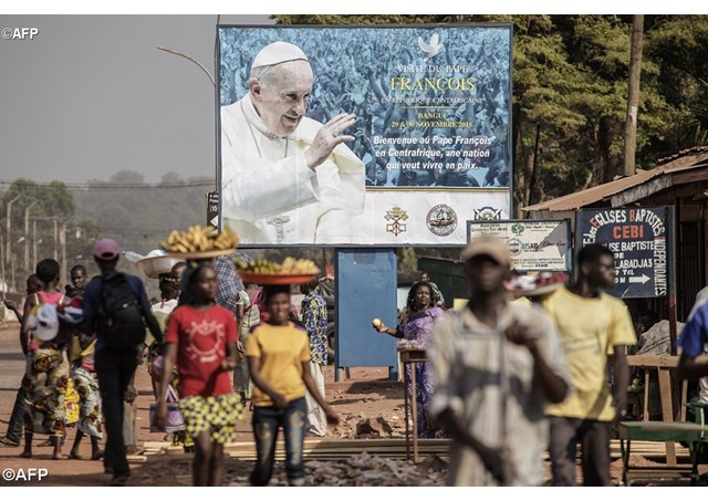 Đường phố Bangui, 25-11-2015. – AFP