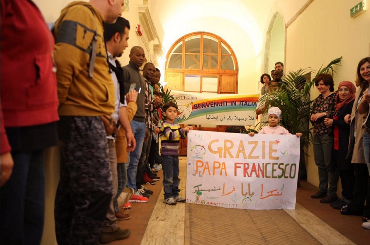 Người tị nạn ở Trung tâm tiếp nhận Trastevere, Roma